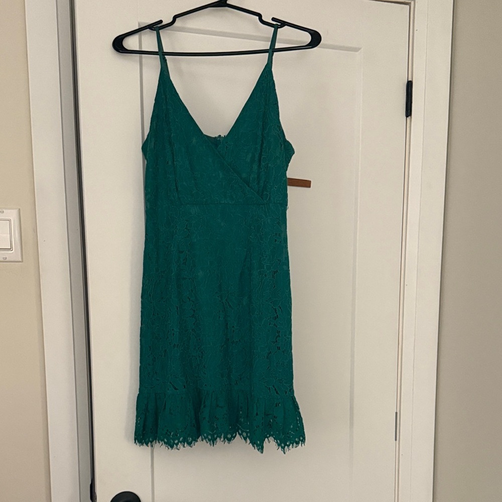 Sugarlips Teal Lace Dress